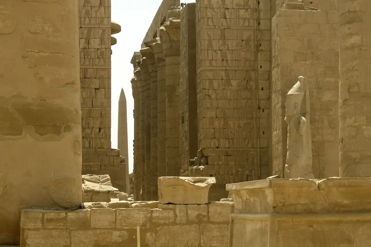 Columns of the Great Hypostyle Hall at Karnak